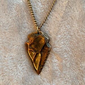 Coppercraft Guild Arrowhead Indian necklace